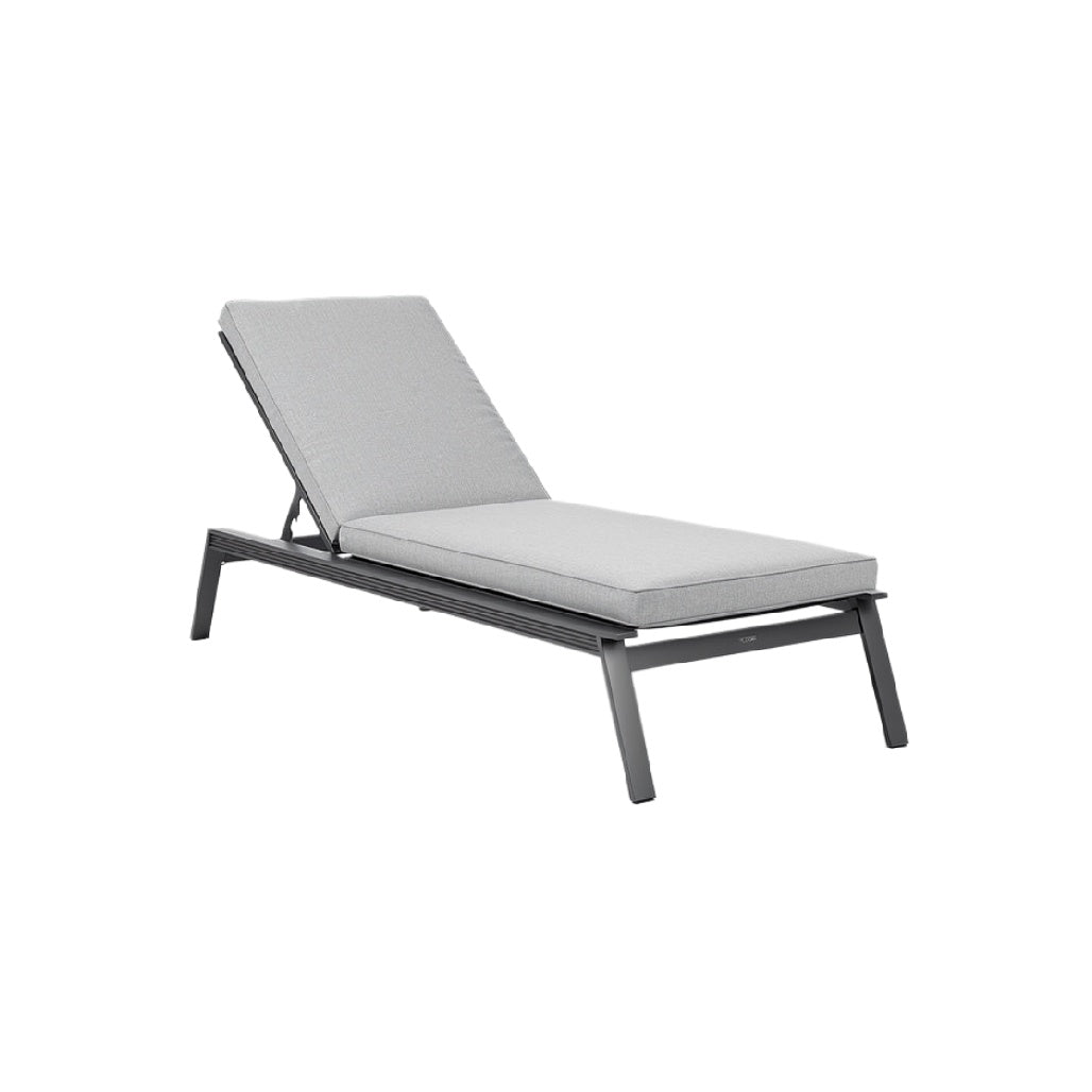 "Sleek Modern Outdoor Lounge Chair with Adjustable Backrest"